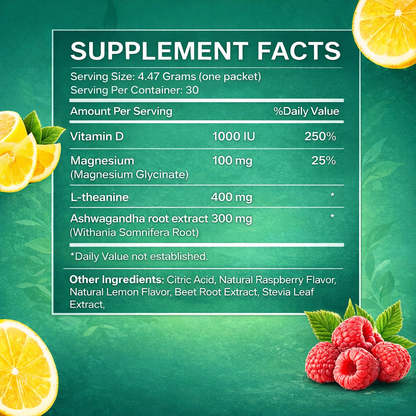 Daily Magnesium Glycinate Powder for Stress Relief